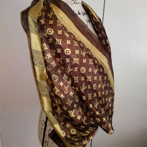 louis vuitton scarf how to tell if real|louis vuitton silk scarf vintage.